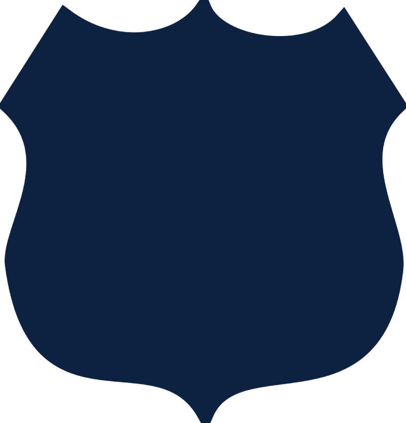 blue police badge