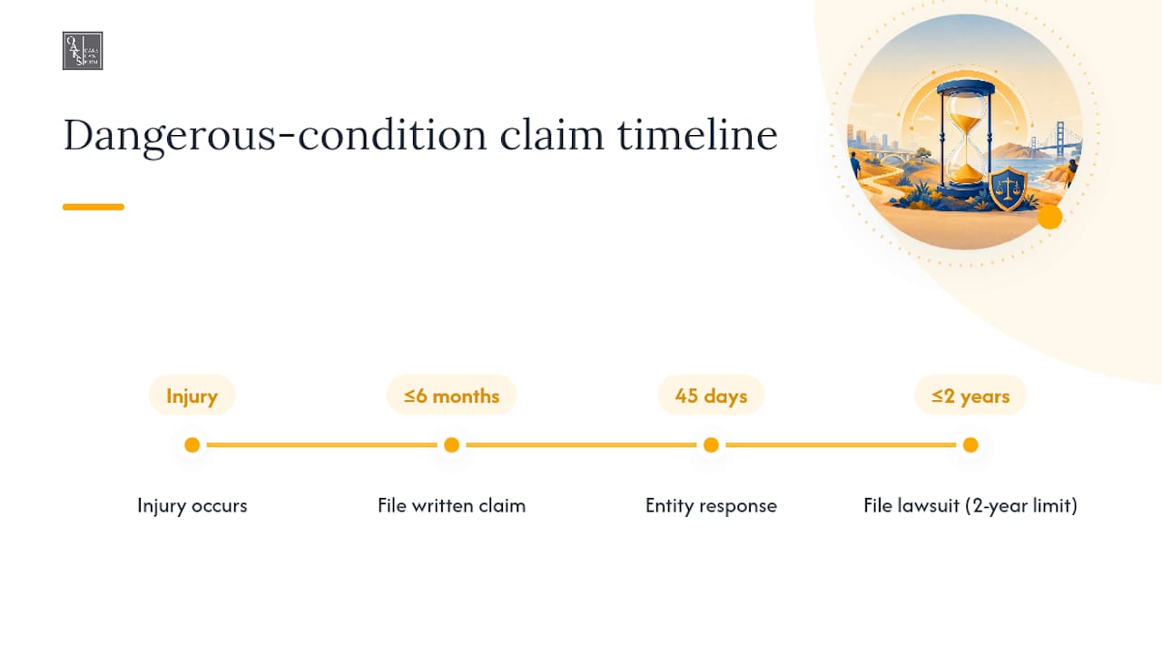 California government claim deadline timeline