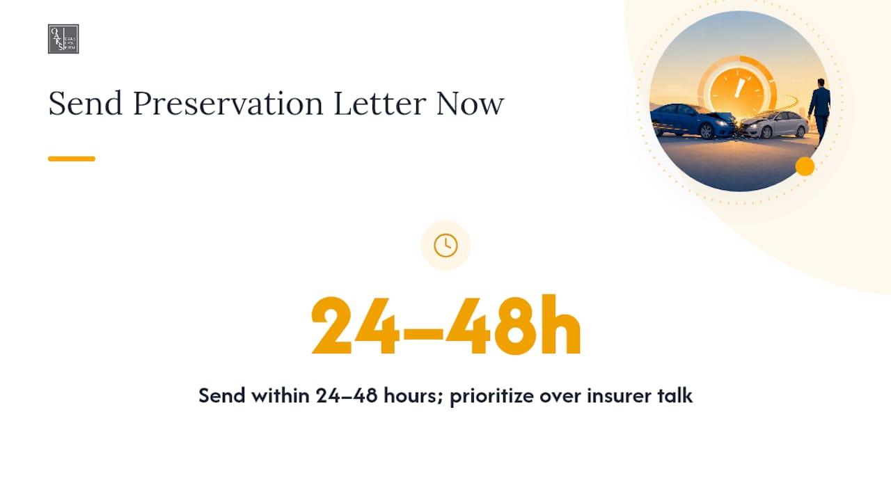 Spoliation Letters After a California Car Crash: The Editorial Take — overview diagram