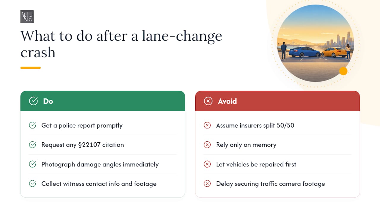 What Most Drivers Get Wrong About Lane-Change Fault — overview diagram