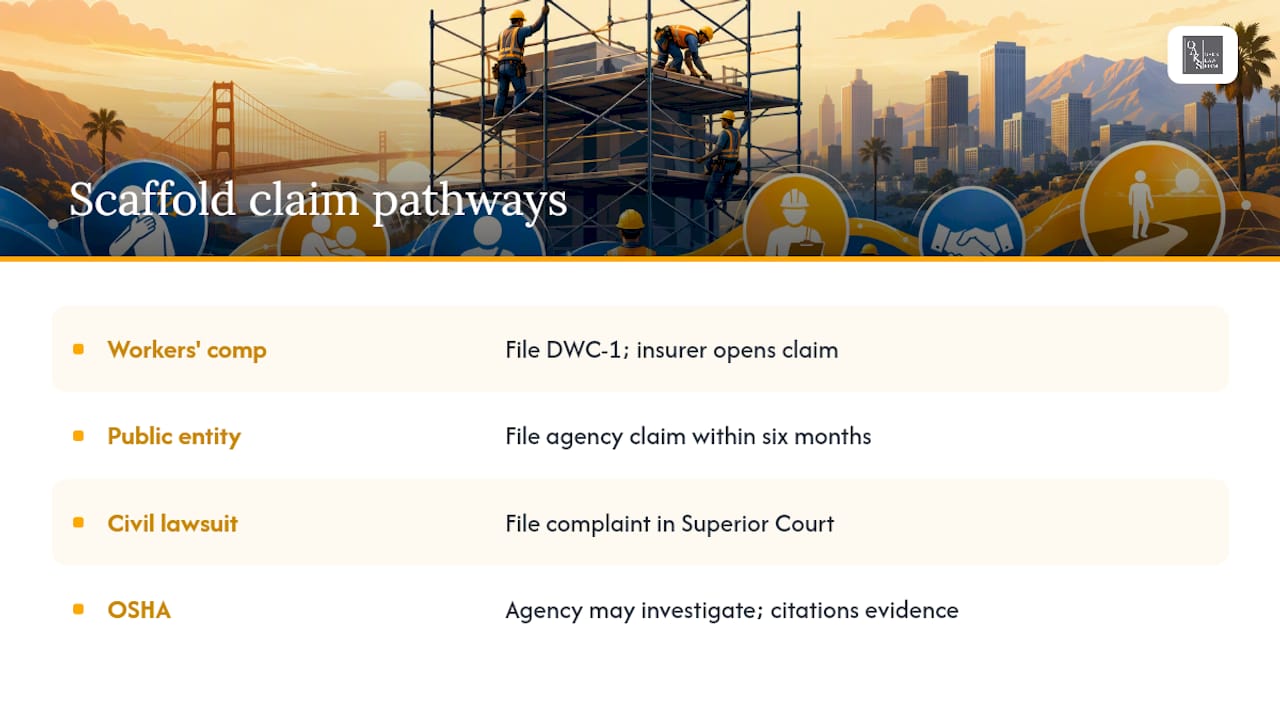 Four systems involved in scaffold claims