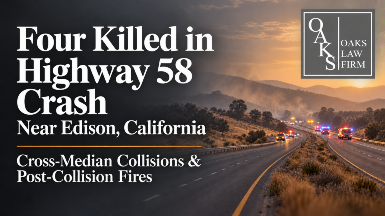 Highway 58 Head-On Crash Kills 4: Cross-Median CA Claims
